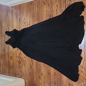 BCBGMaxAzria Black Ruched Bodice Maxi Gown